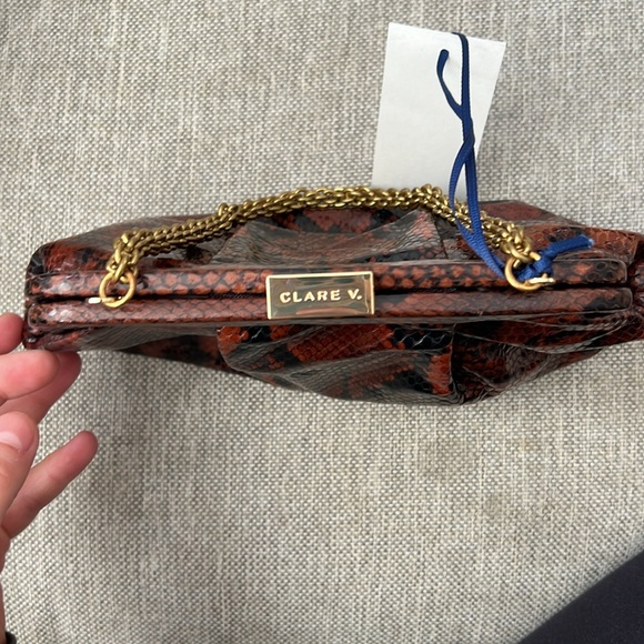 Claire V. NWT Sissy Python Bag - Picture 4 of 6